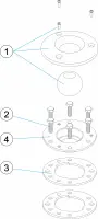 Pièces détachées pour Kit bride de buse de refoulement inox
