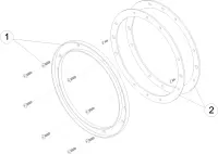Pièces détachées pour Kit bride inox de projecteur