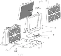 Pièces détachées pour robot - Kit cartouche pour robot Dolphin NAUTY. SWASH CL. STAR (PLUS).