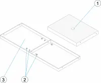 Pièces détachées pour Kit plateforme et marche d'échelle
