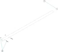 Pièces détachées pour Manche fixe 2,5 m écrous papillon