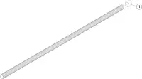 Pièces détachées pour Manche fixe raccord clip L2,5 m