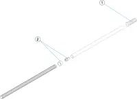 Pièces détachées pour Manche télescopique connexion clip
