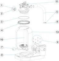 Pièces détachées pour Groupe de filtration monobloc FIJI 4 - Ø 300