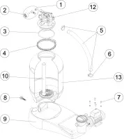 Pièces détachées pour Groupe de filtration monobloc FIJI 4 - Ø 380