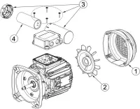 Pièces détachées pour Moteur de pompe Sta-Rite ATB