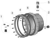 Pièces détachées pour Niche de projecteur ASTRAL NF STANDARD piscine préfabriqué