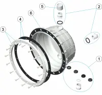 Pièces détachées pour Niche de projecteur STANDARD préfabriqué
