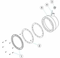 Pièces détachées pour Niche plastique de projecteur inox FLEXINICHE