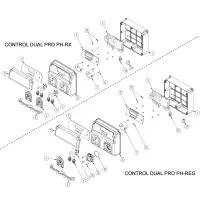 Pièces détachées pour Panneau CONTROL DUAL PRO PH-RX, PH-REG