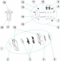 Pièces détachées pour Panneau de commande pH/chlore libre/ORP amperometrique