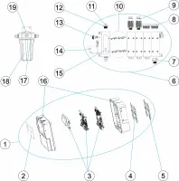 Pièces détachées pour Panneau de commande pH/chlore libre/ORP/cl total amperometrique