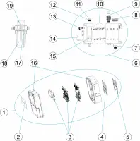Pièces détachées pour Panneau de commande pH/chlore libre/temp amperometrique
