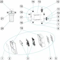 Pièces détachées pour Panneau de commande pH/chlore libre