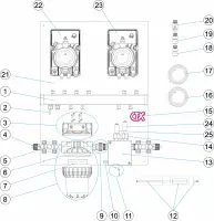 Pièces détachées pour Panneau de régulation CLASS pH-RX