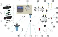 Pièces détachées pour Panneau de régulation CONTROLLEUR 4 plus pH-Rx-Chlore