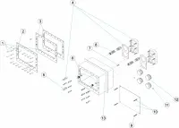 Pièces détachées pour Pièce à sceller de Nage à contre courant ASTRAL double inox