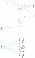 Pièces détachées pour Pied de support de bouée de sauvetage