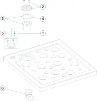 Pièces détachées pour Plateau de douche Ø 43 - Ø 63