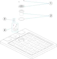 Pièces détachées pour Plateau de douche CLASSIC Ø 43 - Ø 63