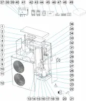 Pièces détachées pour pompes à chaleur PM40 (2 hélices)