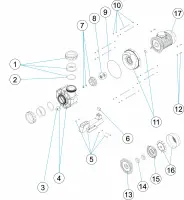 Pièces détachées pour Pompe ATLAS sans préfiltre