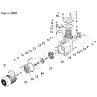 Pièces détachées pour Pompe BADU 93/30H, 93/40H, 93/45H, 93/50H, 93/55H (nouveau modèle)