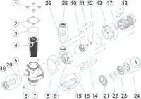 Pièces détachées pour Pompe BIG DENVER TRI 3 - 4 - 5,5 CV