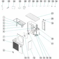Pièces détachées pour Pompe à chaleur e-E ECO ELYO 24M, 24T, 30M et 30T