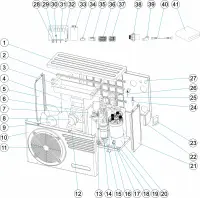 Pièces détachées pour Pompe à chaleur EVOLINE 6 R32