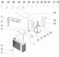 Pièces détachées pour Pompe à chaleur PX25, Z250iQ MD3, MD4, MD5