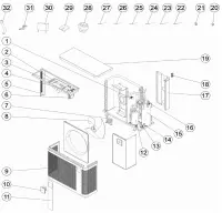 Pièces détachées pour Pompe à chaleur PX25, Z250iQ TD8