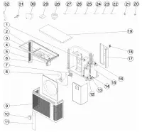 Pièces détachées pour Pompe à chaleur PX25, Z250iQ TD9, TD12