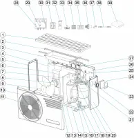 Pièces détachées pour Pompe à chaleur STARLINE 10 (CERTIKIN)