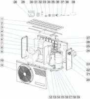 Pièces détachées pour Pompe à chaleur STARLINE 13, 15