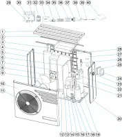 Pièces détachées pour Pompe à chaleur STARLINE 25