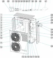 Pièces détachées pour Pompe à chaleur STARLINE 35