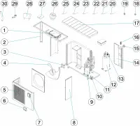 Pièces détachées pour Pompe à chaleur AQUASPHERE VSN 07, 09, 13