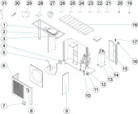 Pièces détachées pour Pompe à chaleur AQUASPHERE VSN 15, 20