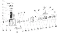 Pièces détachées pour Pompe COLUMBIA (moteur ATB)