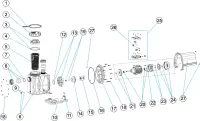 Pièces détachées pour Pompe COLUMBIA (moteur vernis)