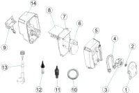 Pièces détachées pour Pompe doseuse CTX CERTIKIN 1l/h-3bar - 12l/h-1bar