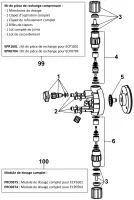 Pièces détachées pour Pompe doseuse ECP1601, ECP0704