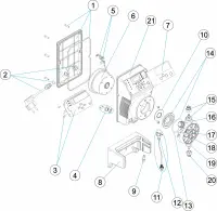 Pièces détachées pour Pompes doseuses EXACTUS pH-RX/m
