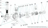 Pièces détachées pour Pompe KIVU 3-4-5,5 CV