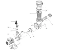 Pièces détachées pour Pompe MyPool P-AMX