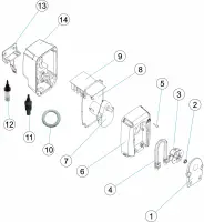 Pièces détachées pour Pompe péristaltique 4l/h 3bar - 12l/h 1bar