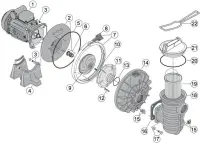 Pièces détachées pour Pompe 5P2R