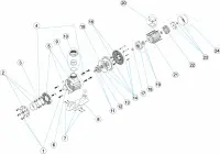 Pièces détachées pour Pompe SHARK verticale 4,5 TRI