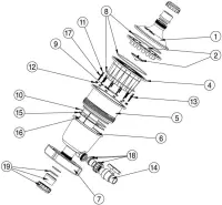 Pièces détachées pour Préfiltre Multicyclone MC12-16